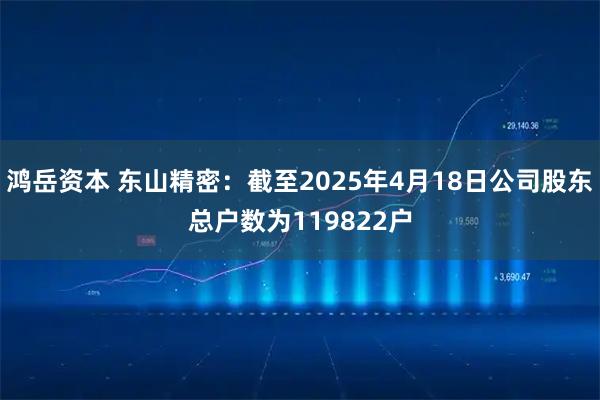 鸿岳资本 东山精密：截至2025年4月18日公司股东总户数为119822户