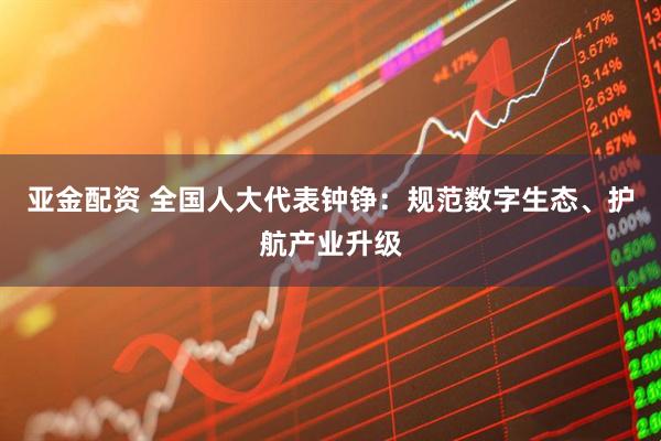 亚金配资 全国人大代表钟铮：规范数字生态、护航产业升级